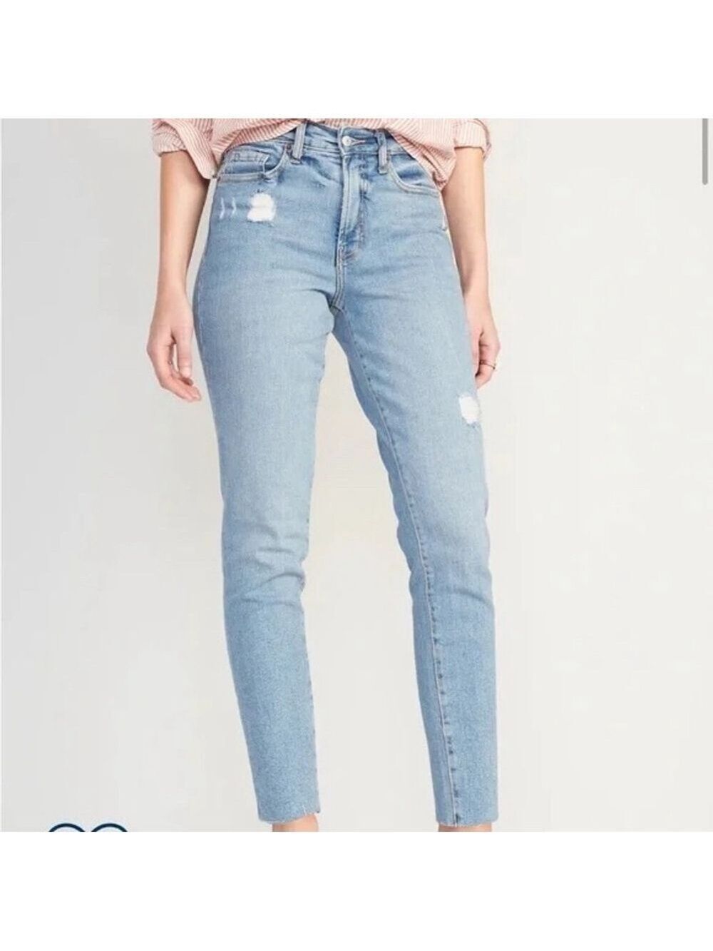 Old Navy OG Straight Jeans Women's Size 0 Light Blue